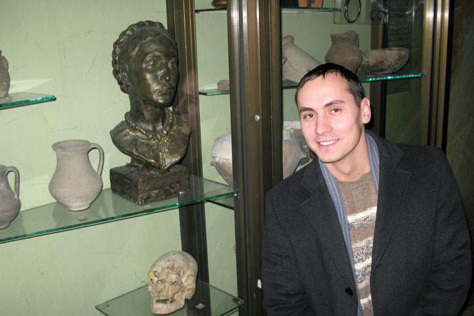 At the National Museum of Ethnography and Natural History of the Republic of Moldova. Nicolae Babii. December 2010.