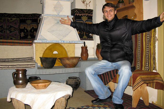 At the National Museum of Ethnography and Natural History of the Republic of Moldova. Veaceslav Bulatnicov. December 2010.