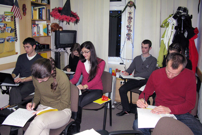 At Terra Nova. TOEFL simulation. December 2011.